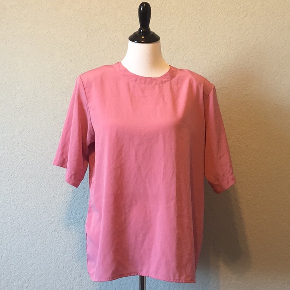 Yves St. Clair Tops - Vtg 80's Yves St. Clair Blouse Top Short Sleeve XL